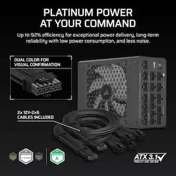 CORSAIR HXi Series HX1500i 80 PLUS Platinum Fully Modular Ultra CORSAIR HXi Series HX1500i 80 PLUS Platinum Fully Modular Ultra