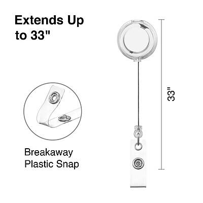 Extends Up to 33"

Breakaway Plastic Snap