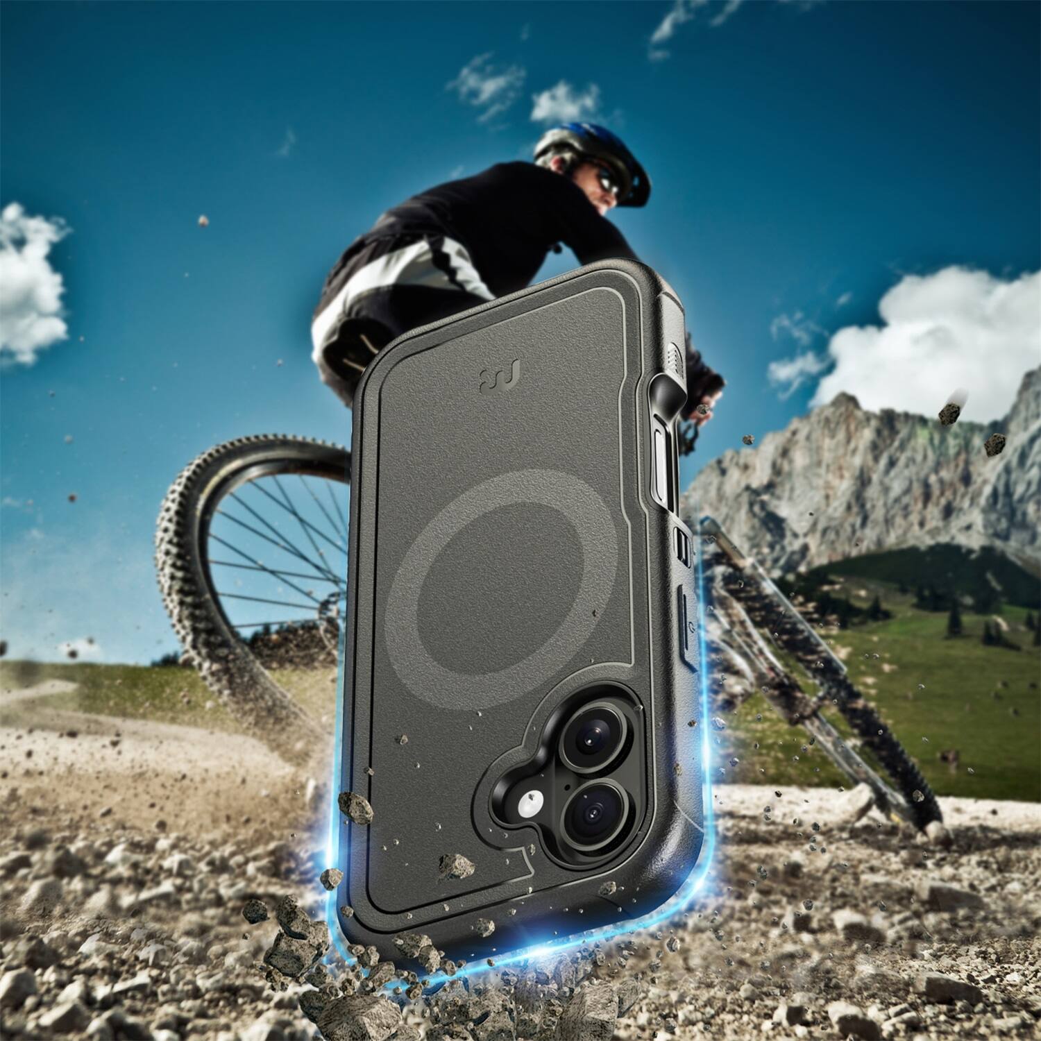 Alt View 3. Mybat Pro - MyBat Pro Maverick Series Rogue Edition MagSafe Case for Apple iPhone 17 - Black - Black.