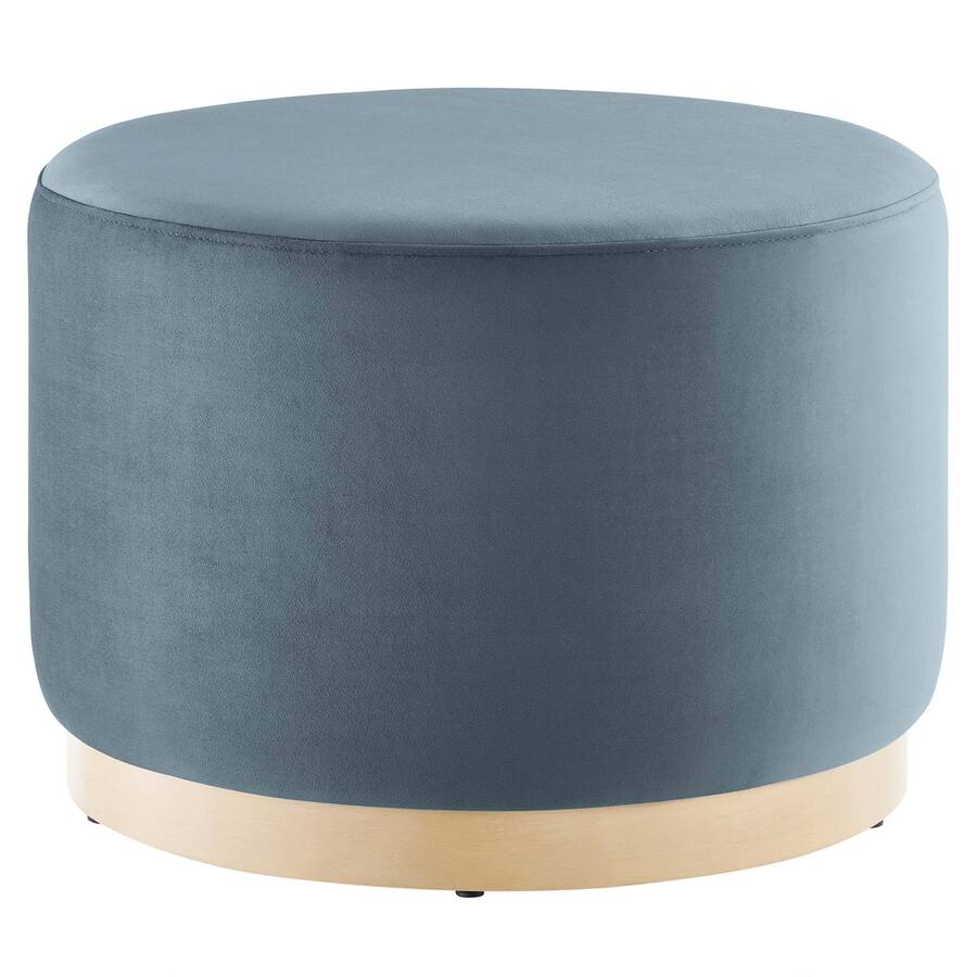 Tilden Large 23" Round Performance Velvet Upholstered Ottoman by Modway ...