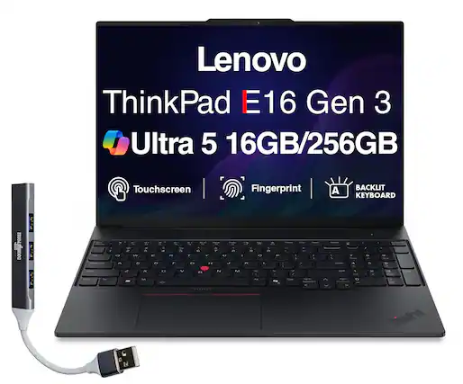 Lenovo ThinkPad E16 Gen 3 Ultra 5 16GB/256GB Touchscreen Fingerprint BACKLIT KEYBOARD
