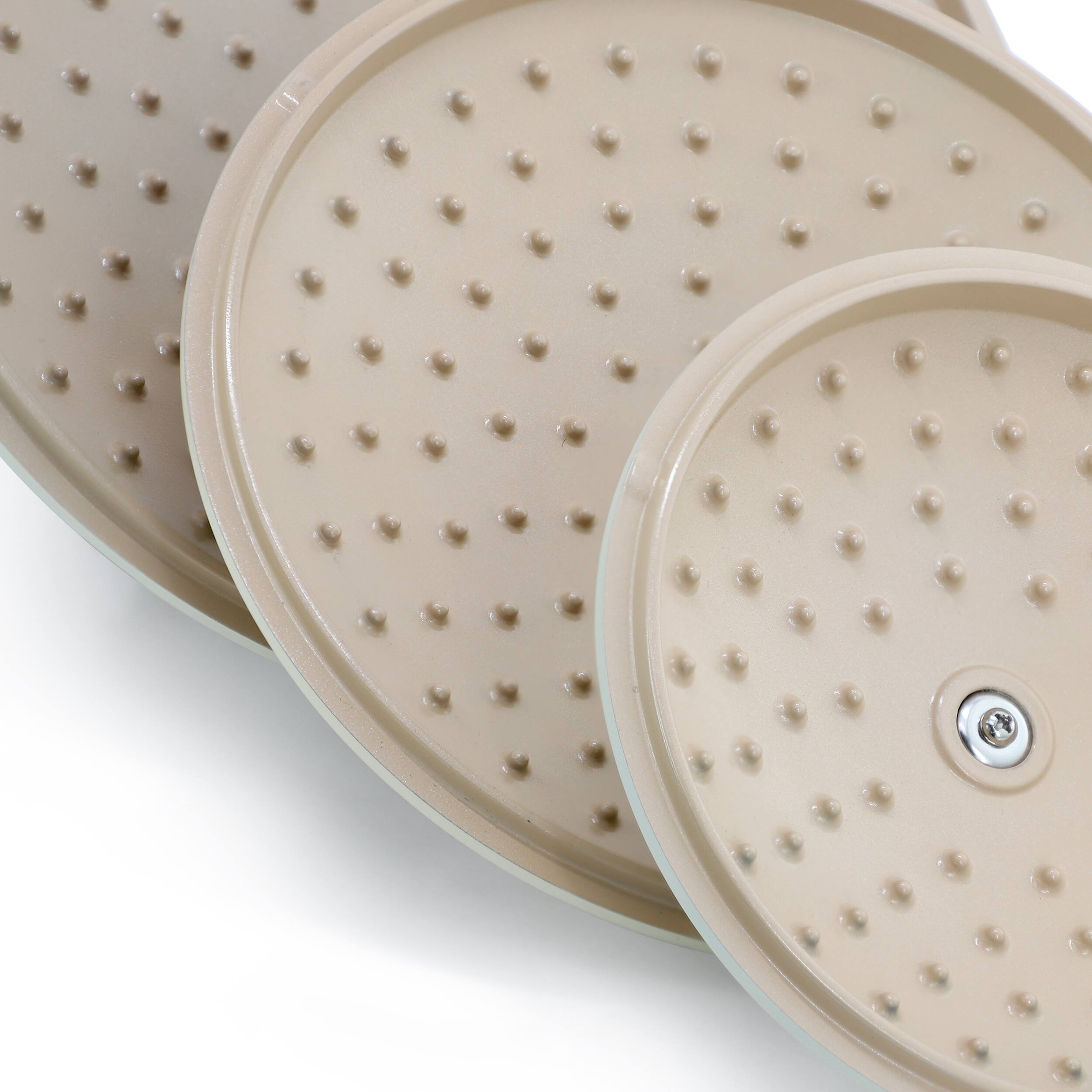 Alt View 4. Gibson - Gibson Elite Folkstone 13 Piece Ceramic Nonstick Cast Aluminum Cookware Set in Linen - Linen.