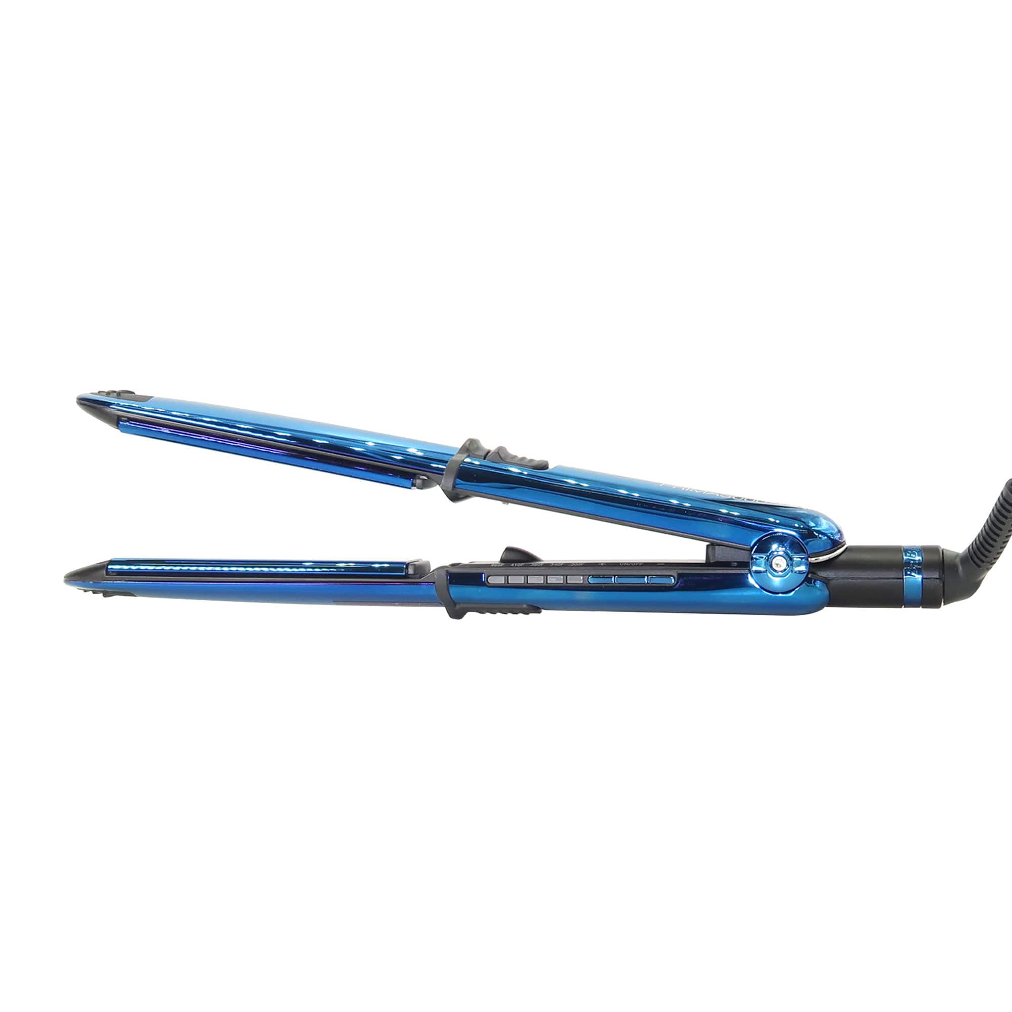 Babyliss - BaBylissPro LIMITED EDITION Nano Titanium Prima 3000 1¼" Stainless Steel Flat Iron Black & #BNTMB3000TUC - Blue