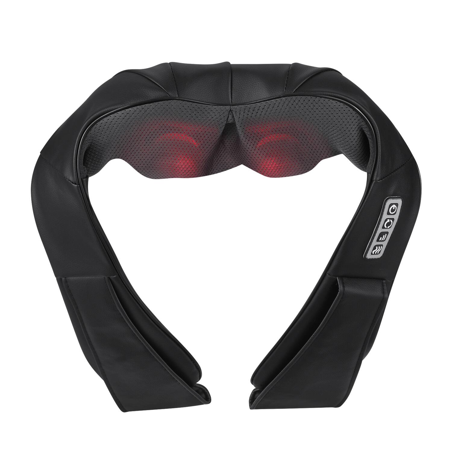 Alt View 1. HOM - Neck, Shoulder & Back Massager with Soothing Heat & Deep Tissue Kneading for Body and Muscle Pain Relief - Black.