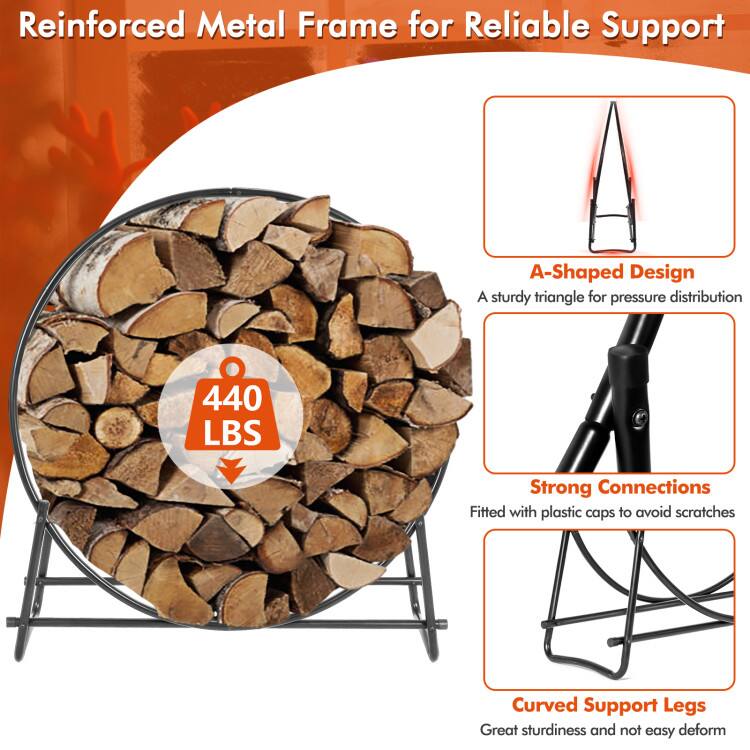 Reinforced Metal Frame for Reliable Support

- A-Shaped Design: A sturdy triangle for pressure distribution
- 440 LBS
- Strong Connections: Fitted with plastic caps to avoid scratches
- Curved Support Legs: Great sturdiness and not easy to deform