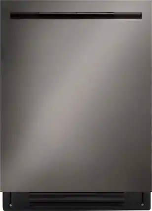 Front. LG - FlushFit 24" Top Control Smart Built-In Stainless Steel Tub Dishwasher with 3rd Rack, 1-Hour Wash & Dry Cycle and 46dBA - Black Stainless Steel.