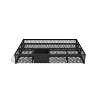 Front. TRU RED - TRU RED™ 6 Compartment Mesh Drawer Organizer, Matte Black (TR57545) - Matte Black.