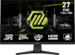 MSI - MAG 272F 27" FHD 200Hz 0.5ms FreeSync Premium Gaming Monitor (DisplayPort, HDMI) - Black