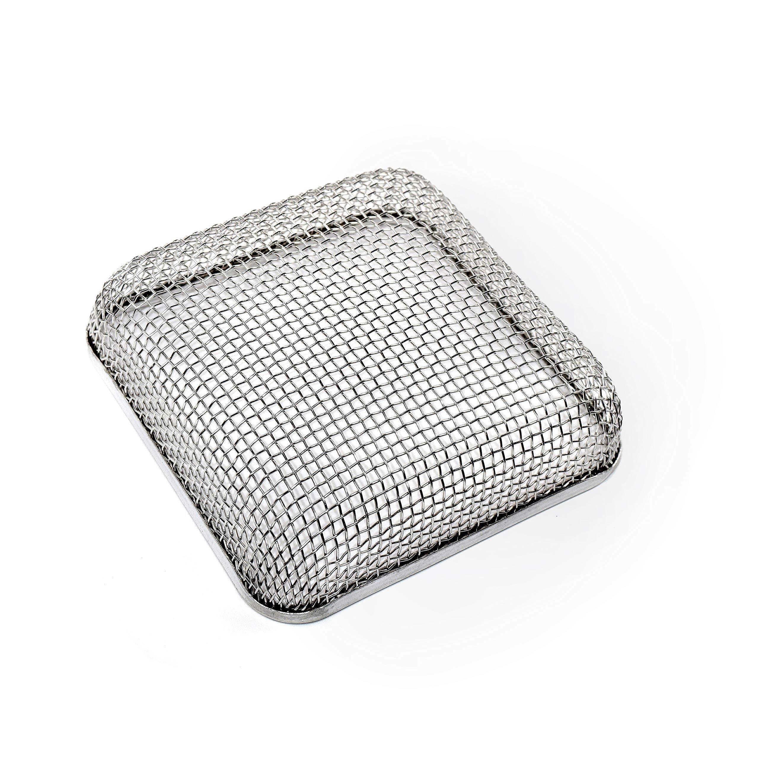 Alt View 2. HQRP - HQRP 4.5"x4.5" RV Water Heater/Furnace Vent Screen Cover w/Tool for Atwood 2540 & Suburban 6-12 Gal - Silver.