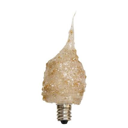 Front. BreeBe - Cappuccino Scented Silicone Bulb - 4 Watt - Brown.
