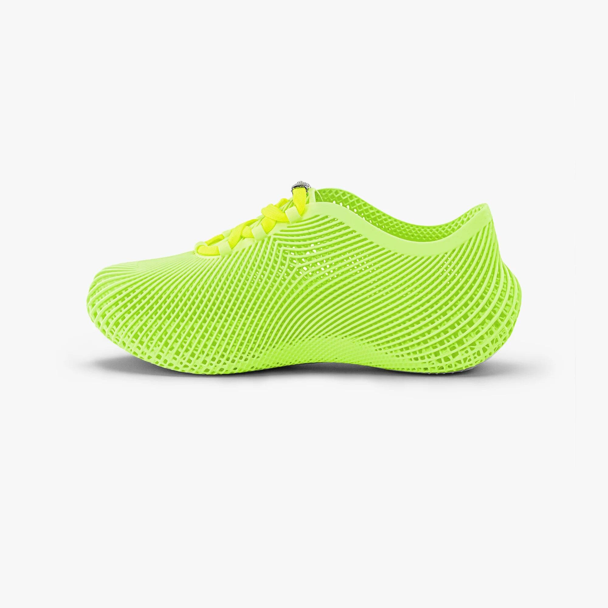 Left. Nexbie - Aeroraise 3D Printed Sneakers - Green.