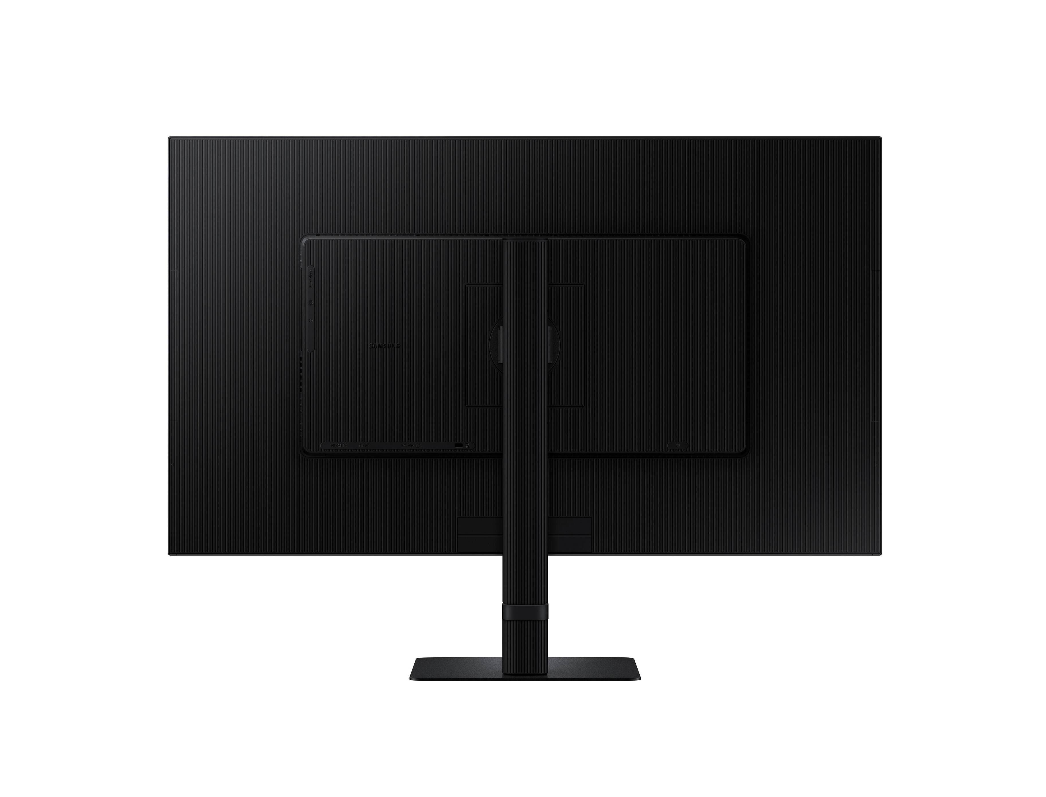 Back. Samsung - Samsung ViewFinity 32" S6 (S60D) QHD HR10 High Resolution Monitor with Easy Setup Stand (USB Hub, HDMI, DisplayPort) - Black.