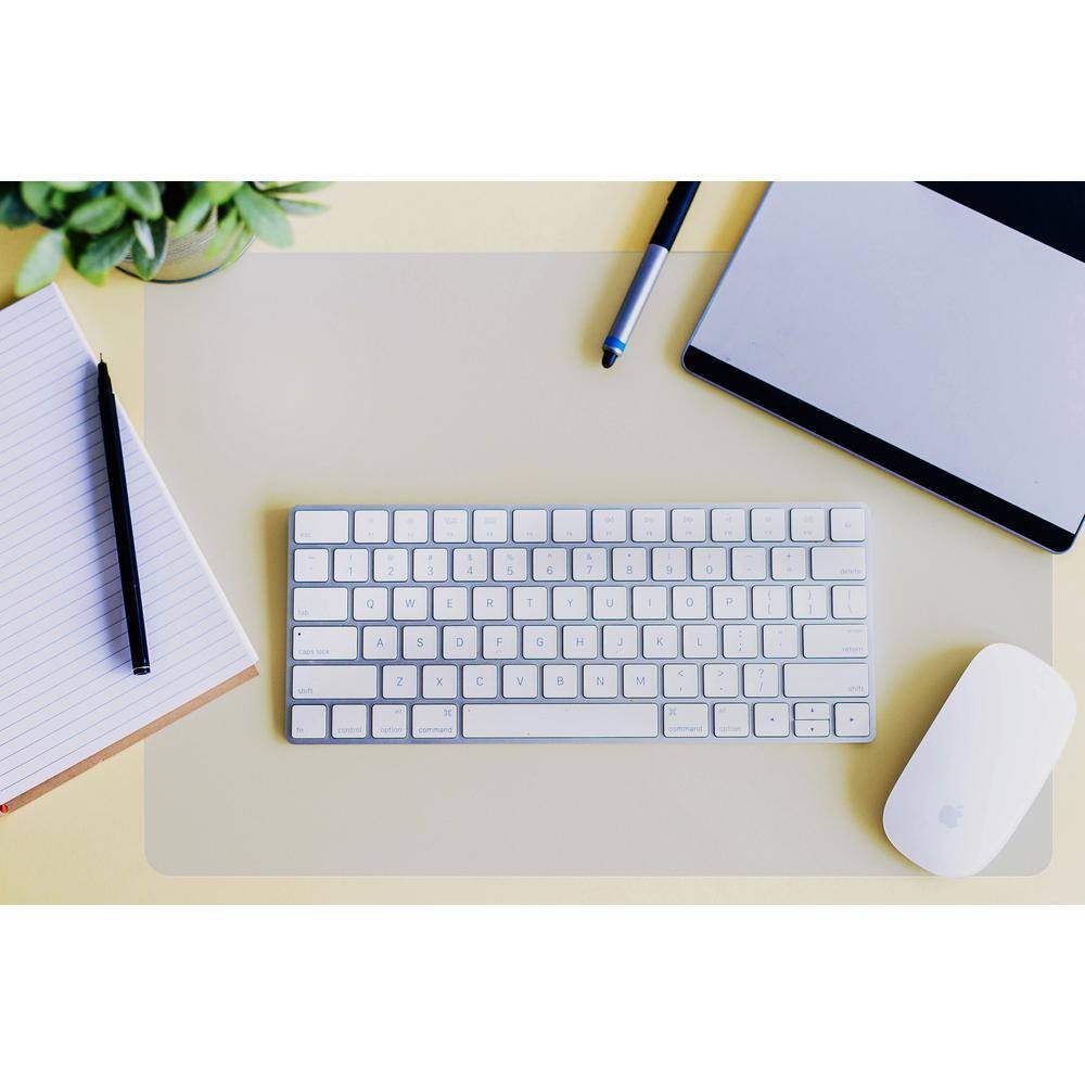 Floortex - Desktex Polycarbonate Desk Pad - 17" x 22" - Clear
