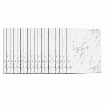 Front. Boyel Living - 1-Pack 24-in x 24-in Natural Peel and Stick PVC Wall Panel - Natural.