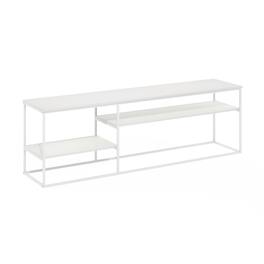Furinno - Moretti Modern Lifestyle TV Stand for TV up to 78 Inch - Solid White/White
