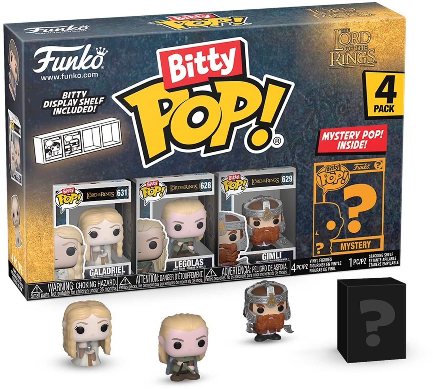 FUNKO BITTY POP!: Lord of the Rings - Galadriel 4PK - COLLECTABLES - Multicolor