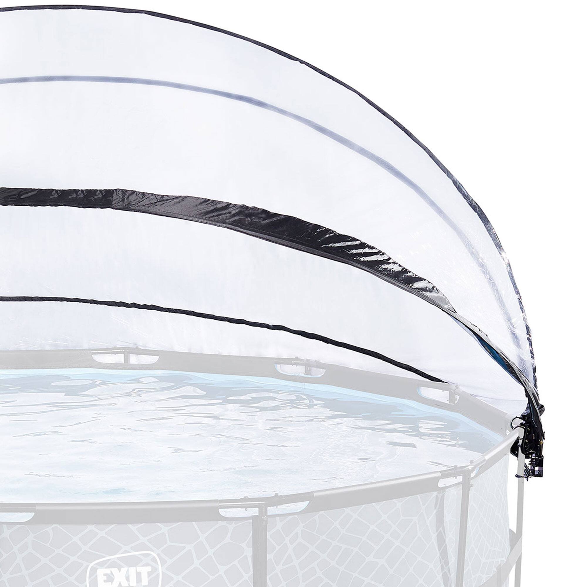 Alt View 7. EXIT Toys - EXIT Toys 15 Foot Round Multifunctional Cover Dome Enclosure for Outdoor Pools.