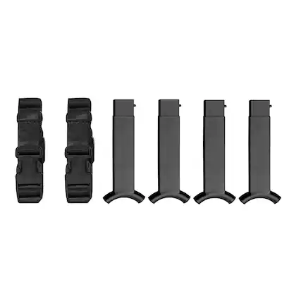 Front. Disc-O-Bed - Disc-O-Bed Stack Adapter Kit for Disc-O-Bed 2XL Cot Systems to Bunk Beds, Black - Black.