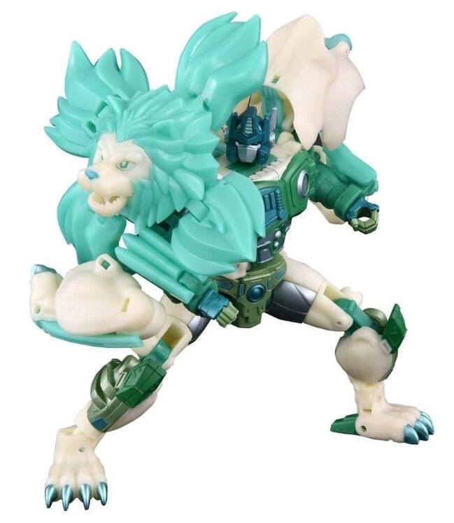 Alt View 6. Transformers - NL-01 Lio Convoy Legendary Green Lion Version | Transformers New Legends | Takara Tomy.