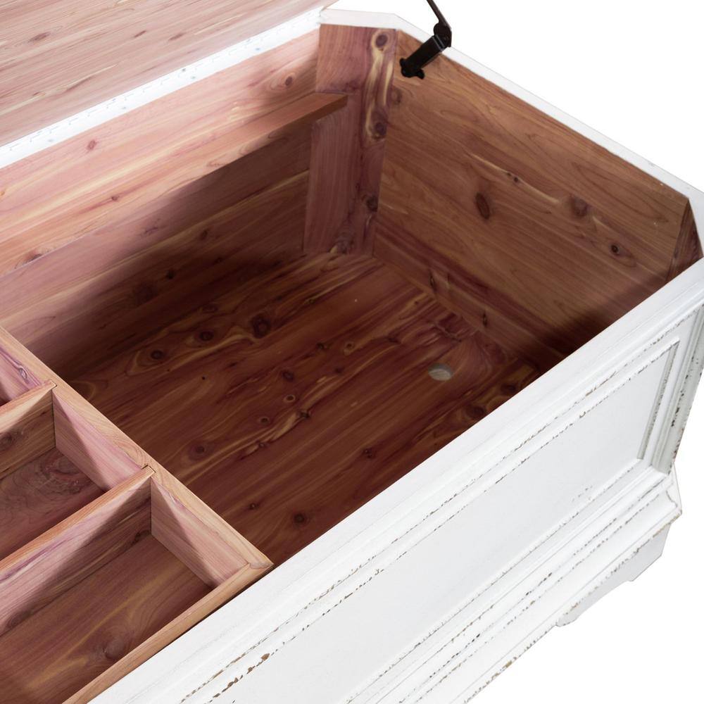 Alt View 1. Liberty Furniture Industries - Magnolia Manor Storage Trunk in Antique White - White.