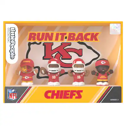 COLLECTOR
LittlePeople
RUN IT BACK
CHIEFS
10 15
KINGDOM
NFL
CHIEFS SERIES 2
