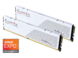 G.SKILL - Flare X5 64GB (2 x 32GB) 288-Pin PC RAM DDR5 6000 (PC5 48000) Desktop Memory Model F5-6000J2836G32GX2-FX5W - White