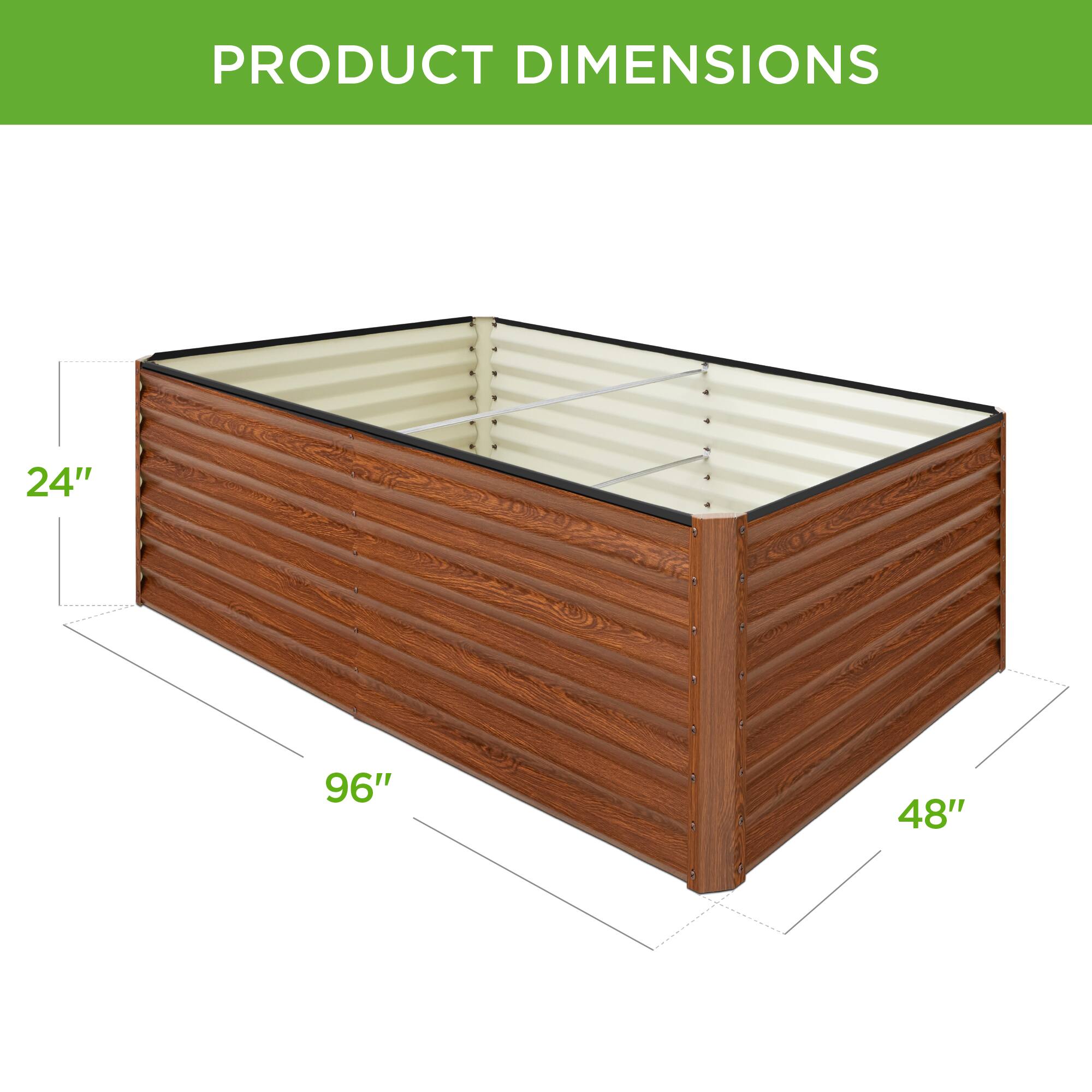 PRODUCT DIMENSIONS

24"  
96"  
48"