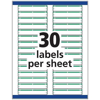 30 labels per sheet