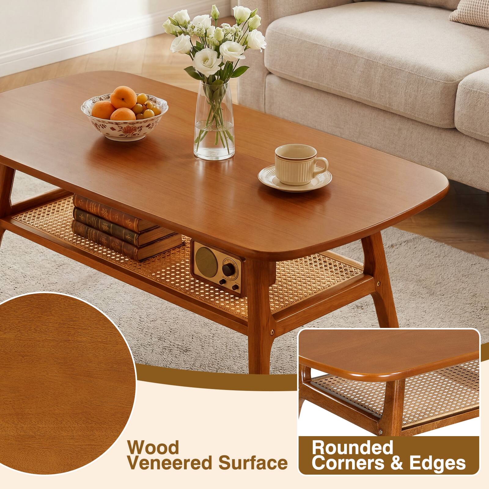 F 44 *  
19  
Wood Veneered Surface Corners & Edges
