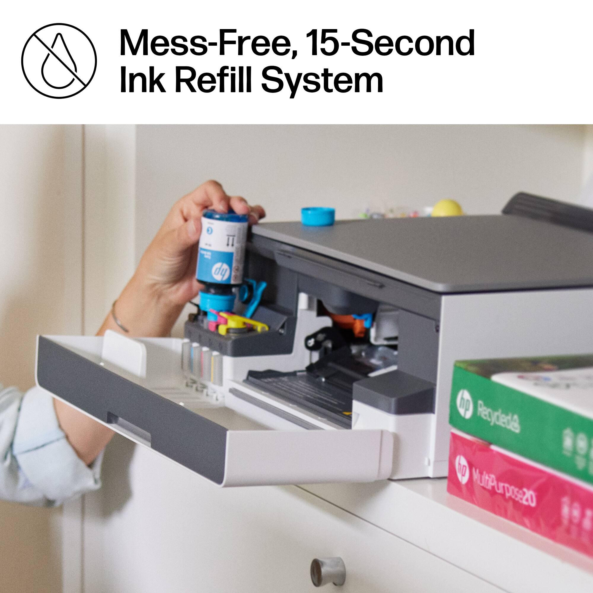 Mess-Free, 15-Second Ink Refill System

HP Recycled Ink

HP Multi-Purpose 20