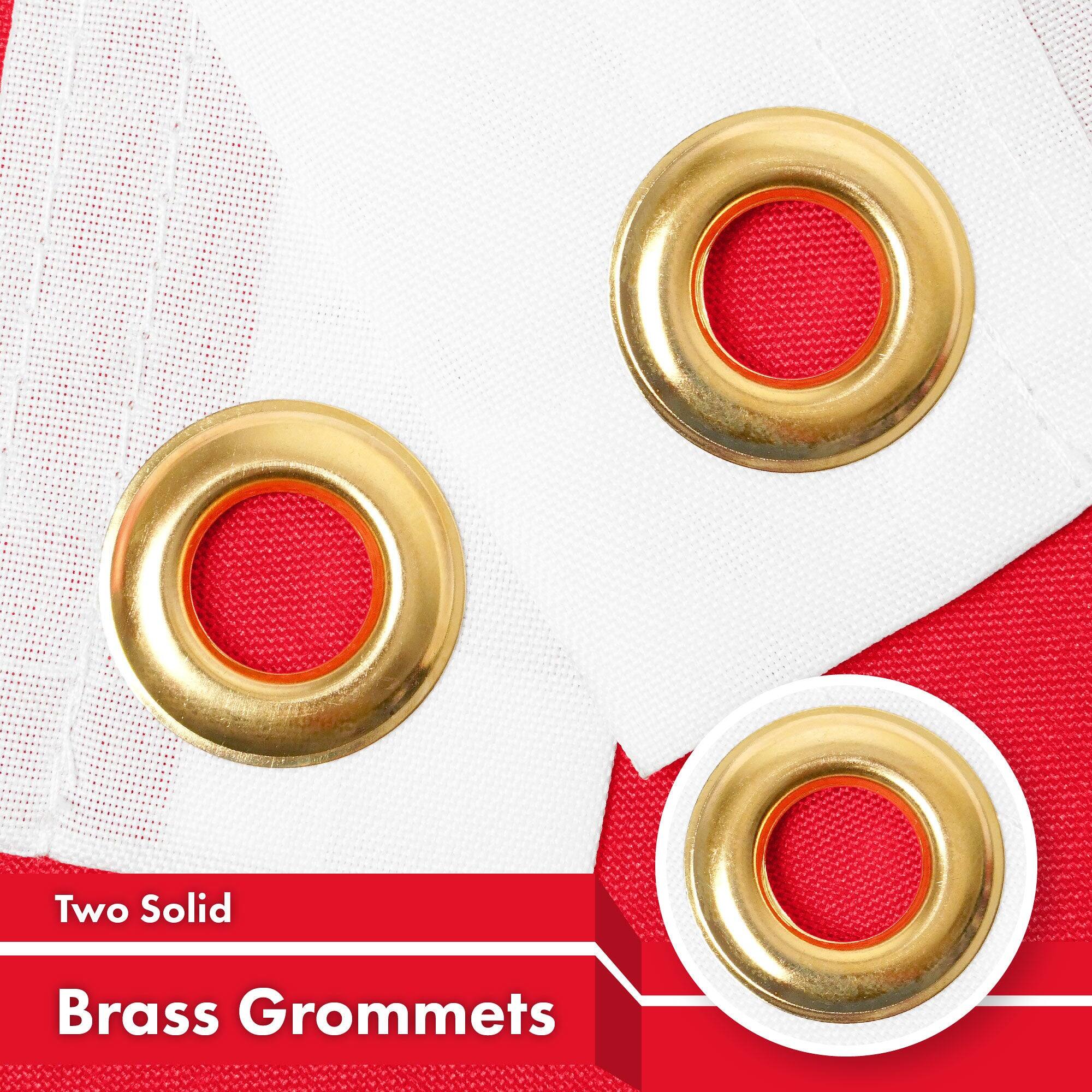 Two Solid Brass Grommets