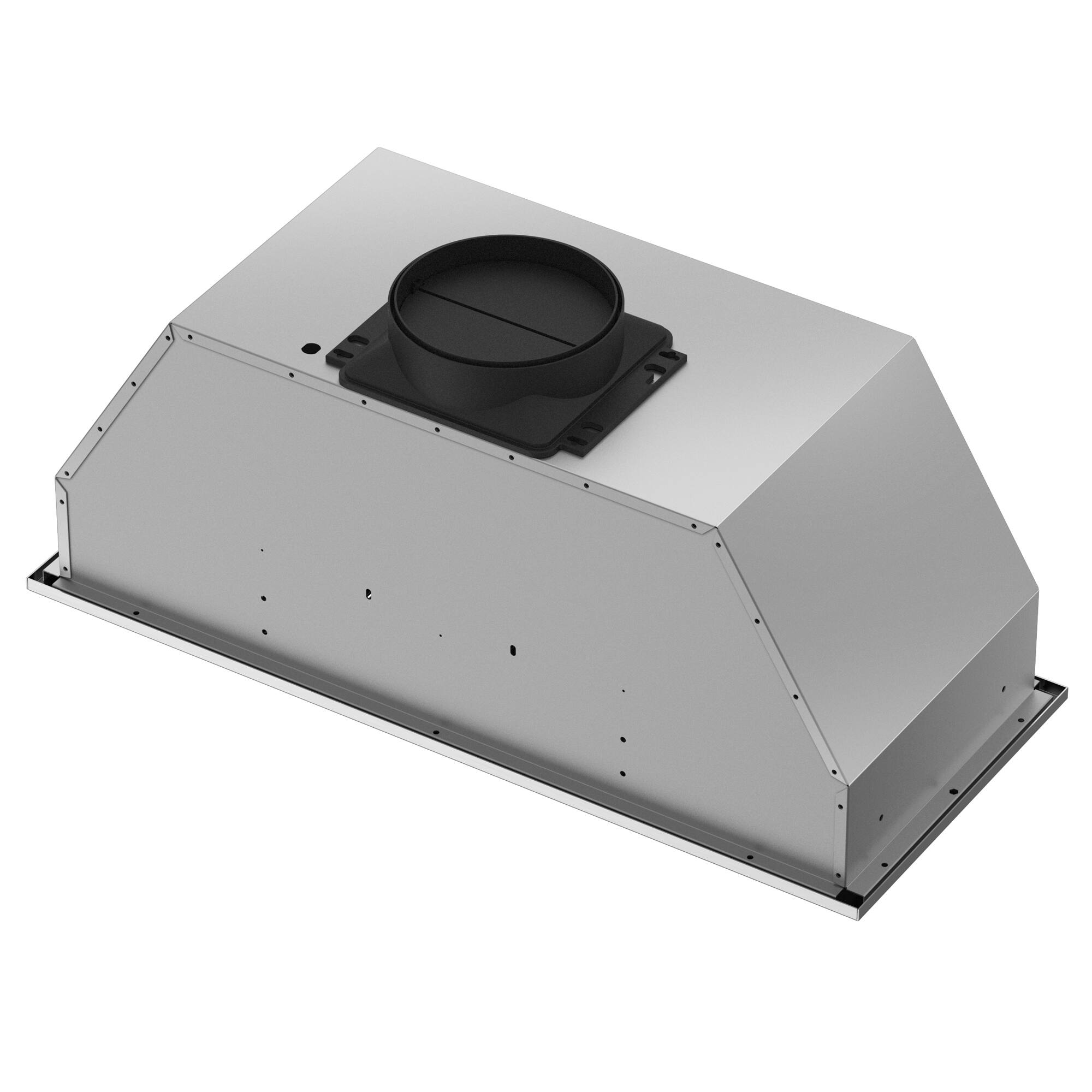 Angle. Breezary - 27.5 inches - Externally Vented - Under cabinet Range Hood - 6-Speed Fan - Stainless Steel.