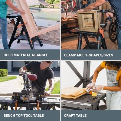 WORX Pegasus Multi Function 2 in 1 Folding Work Table & Sawhorse WORX Pegasus Multi Function 2 in 1 Folding Work Table & Sawhorse
