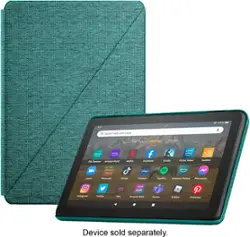 Amazon - Fire HD 8 Cover | Protective Cover (Fits the 12th gen Fire HD 8 Tablet) - Emerald - Front_Zoom