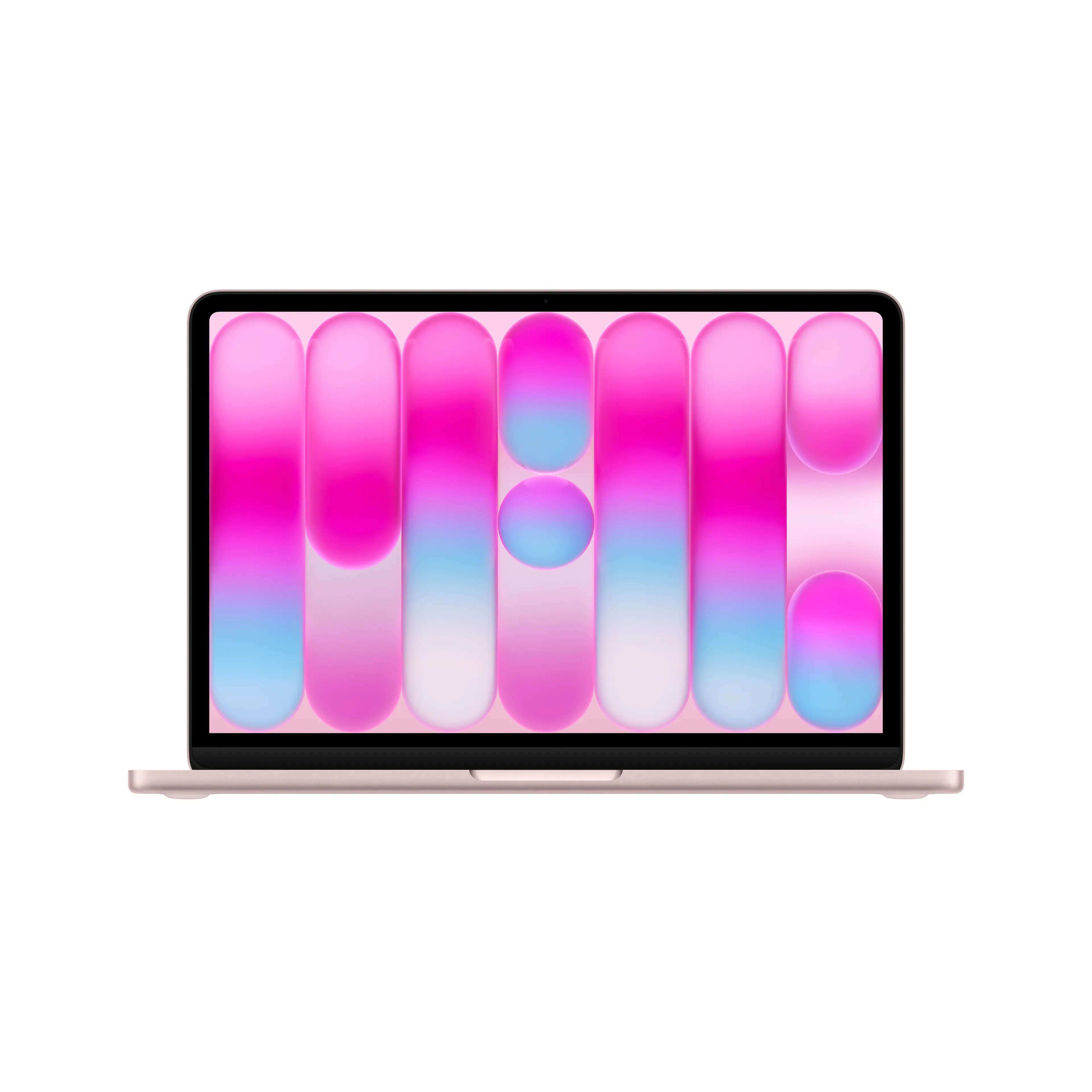 Front. Apple - MacBook Neo 13-inch Laptop - A18 Pro chip with 6‑core CPU and 5‑core GPU - 8GB Memory - 256GB SSD - Blush.