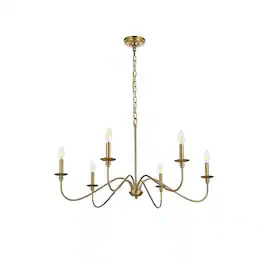 Living District - Rohan 36 inch chandelier - Satin Gold