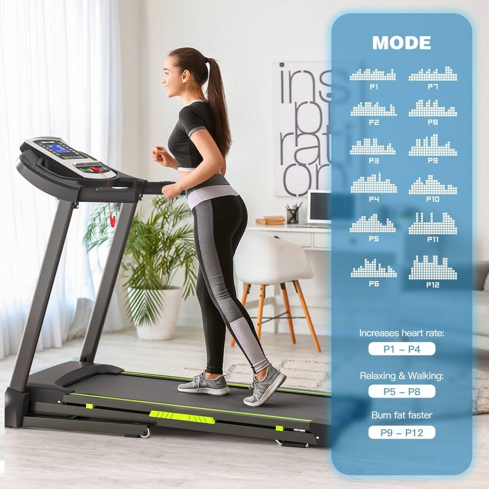 ins O. rai or MODE P1 P2 P3 P4 P5 P6 P7 P8 P9 P10 P11 P12

Increases heart rate: P1 - P4

Relaxing & Walking: P5 - P8

Burn fat faster: P9 - P12