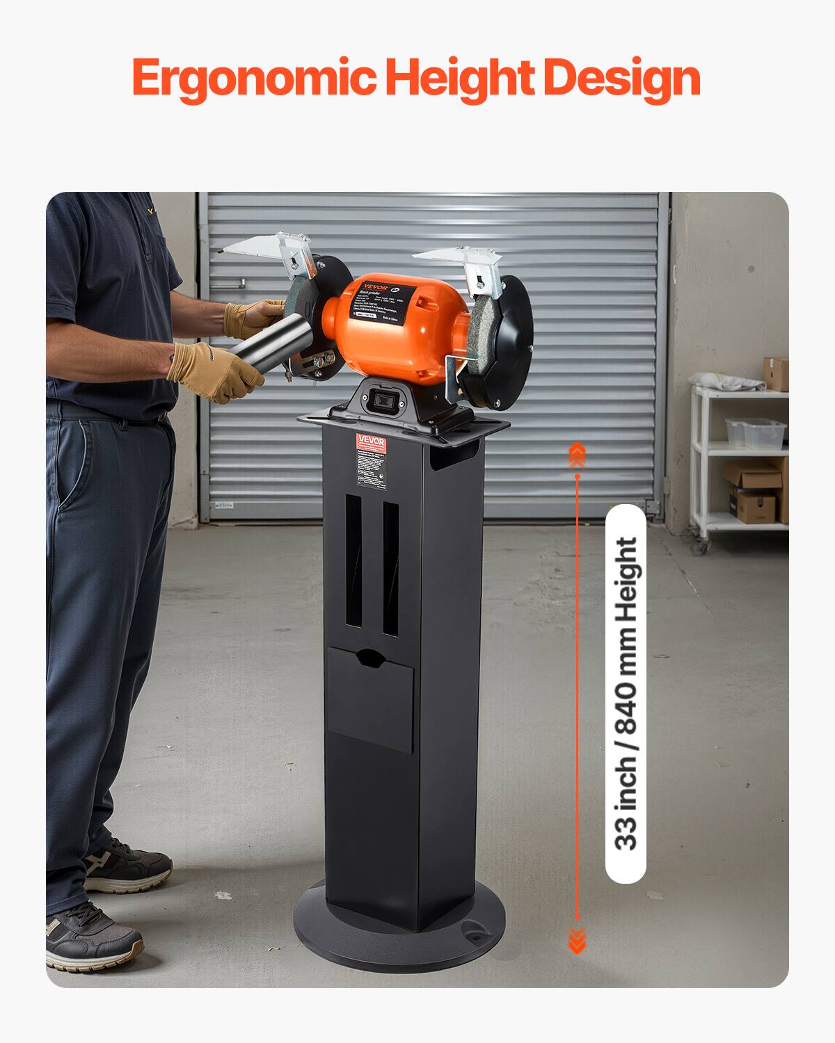 Ergonomic Height Design

33 inch / 840 mm Height