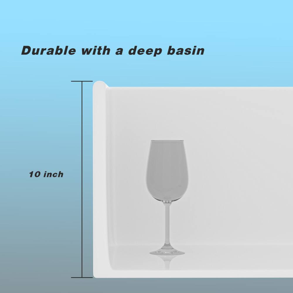 Durable with a deep basin  
10 inch