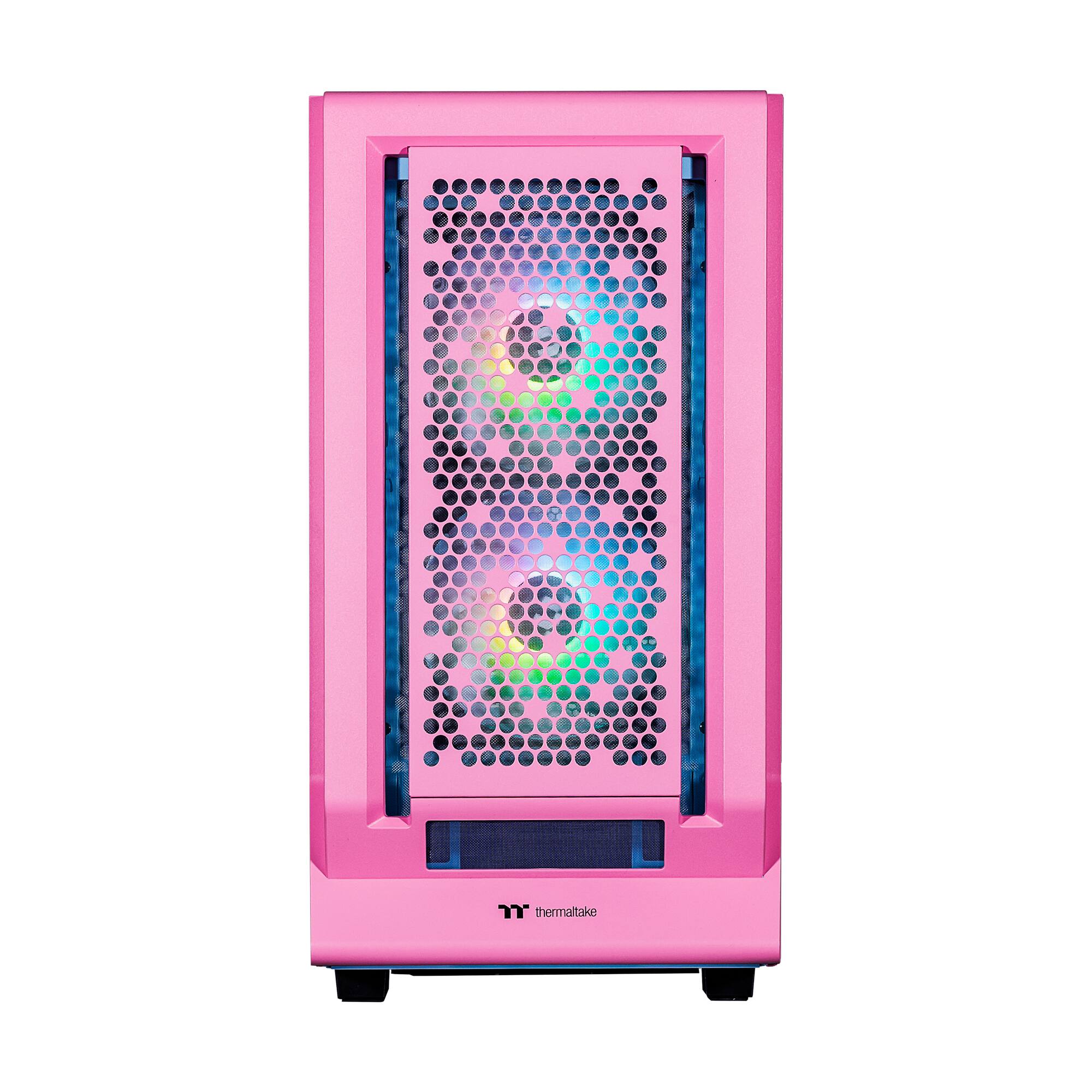 Alt View 5. Velztorm - Velztorm Pink Fultix Custom Gaming Desktop (Ryzen 5 5500, 32GB, 1TB SSD + 1TB HDD, RTX 5060, Win 11 Pro ) - Rose Pink.