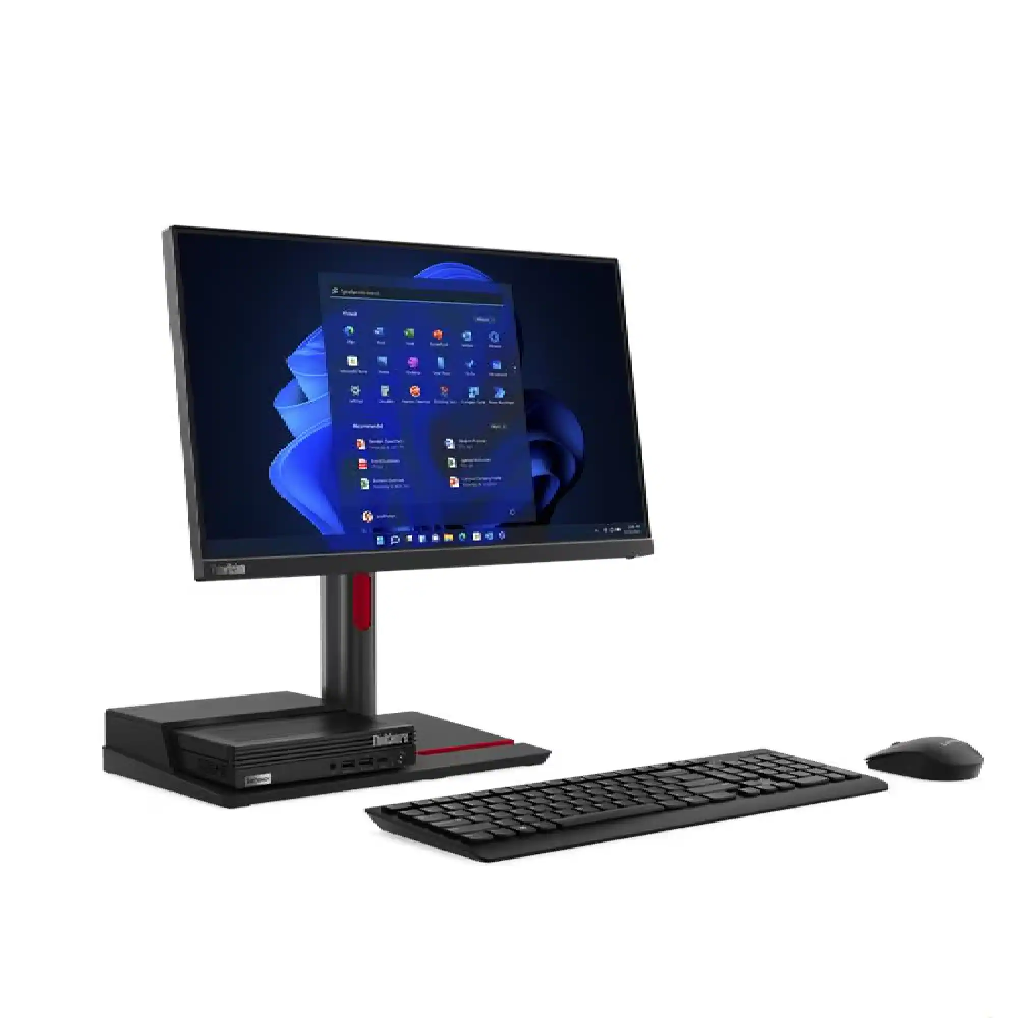 Front. Lenovo - Lenovo ThinkCentre TIO Flex 22i 23.8" Monitor 1920 x 1080 IPS 60Hz 4ms - Black.