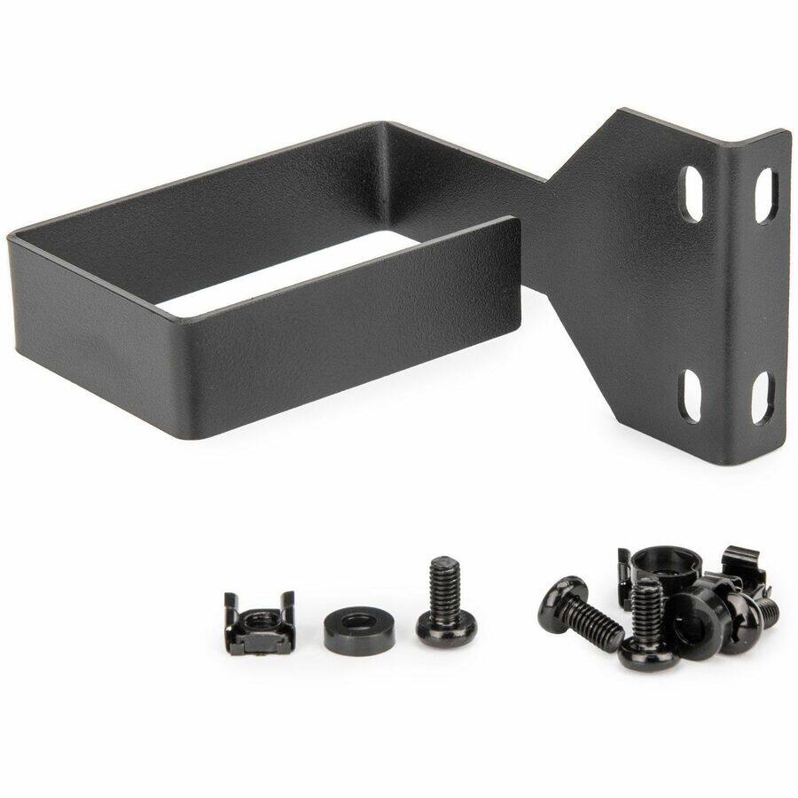 Alt View 5. Rocstor - MULTI-DIRECTIONAL VERTICAL SERVER RACK CABLE MANAGEMENT D-RING METAL HOOK 4H X 2 - Black.