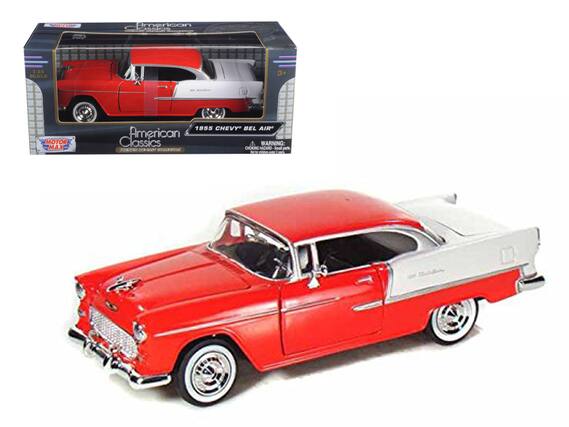 American Classics
1:24 SCALE
3+
MOTOR MAX
1955 CHEVY BEL AIR
WARNING: CHOKING HAZARD - Small parts. Not for children under 3 years.
