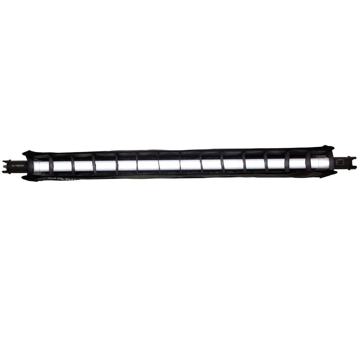 NANLITE - Fabric Barndoors and 45 Degree Grid for PavoTube II 30C LED Tube Light