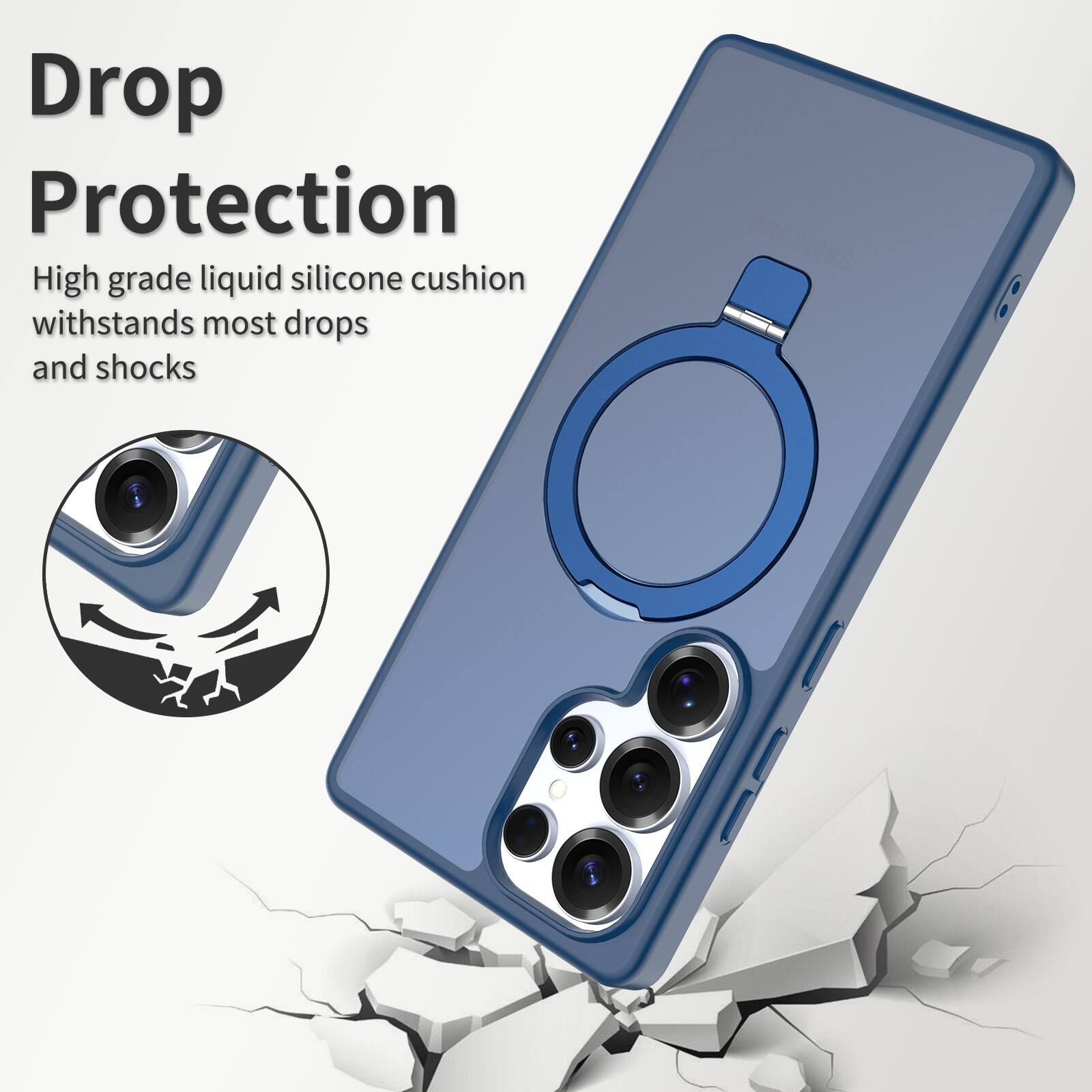Drop Protection

High grade liquid silicone cushion withstands most drops and shocks