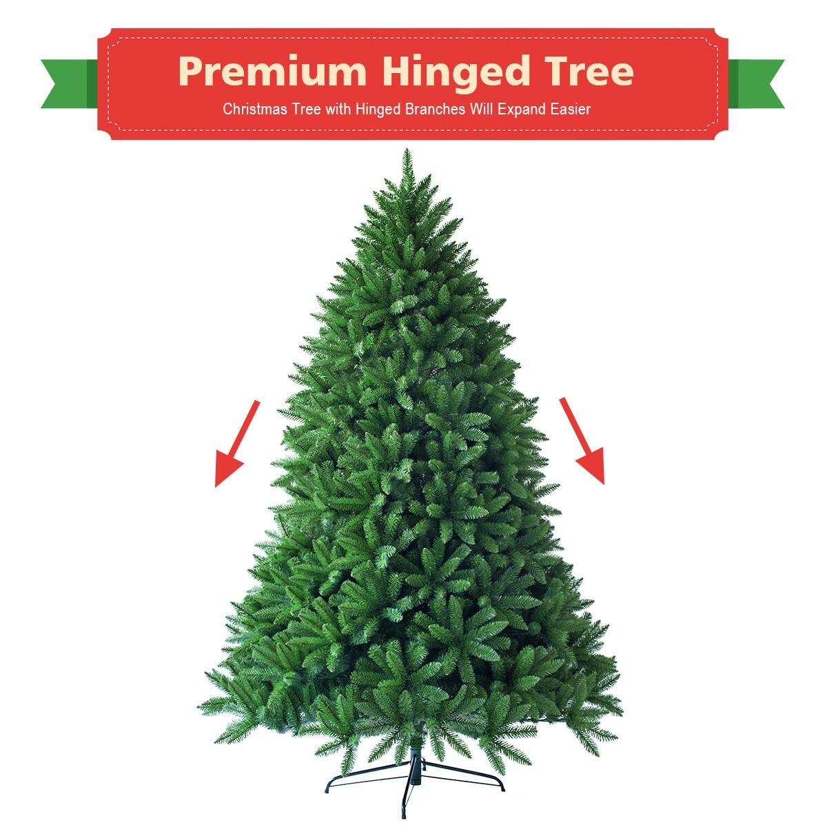 Premium Hinged Tree Christmas Tree with Hinged Branches Will Expand Easier