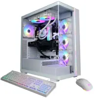 CyberPowerPC - Gamer Supreme Gaming Desktop - Intel Core i7-14700F - 32GB Memory - NVIDIA GeForce RTX 5060 Ti 8GB - 2TB PCIe 4.0 SSD - White - Front_Zoom