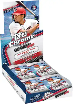 2025 Topps Chrome Update Series - The Exclusive Trading Card James Wood Washington Nationals
Topps Chrome Update Series - 1 Autograph Card per Box
4 Cards per Pack
Major League Baseball