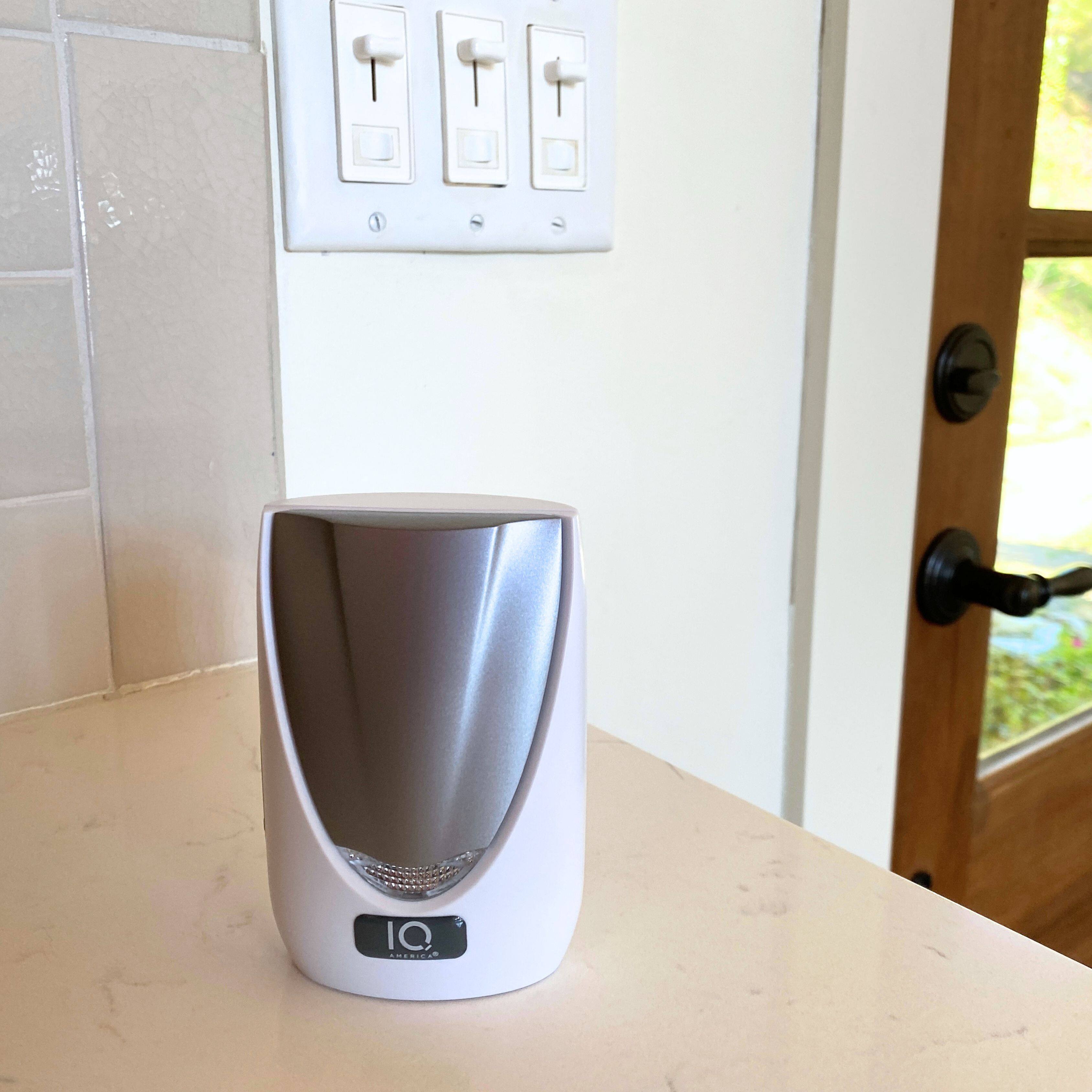 Alt View 3. IQ America - Battery Powered Wireless Door Bell Chime with Visual Alert, 6 Chime Tones 4 Volume Levels, 2 Buttons - White.