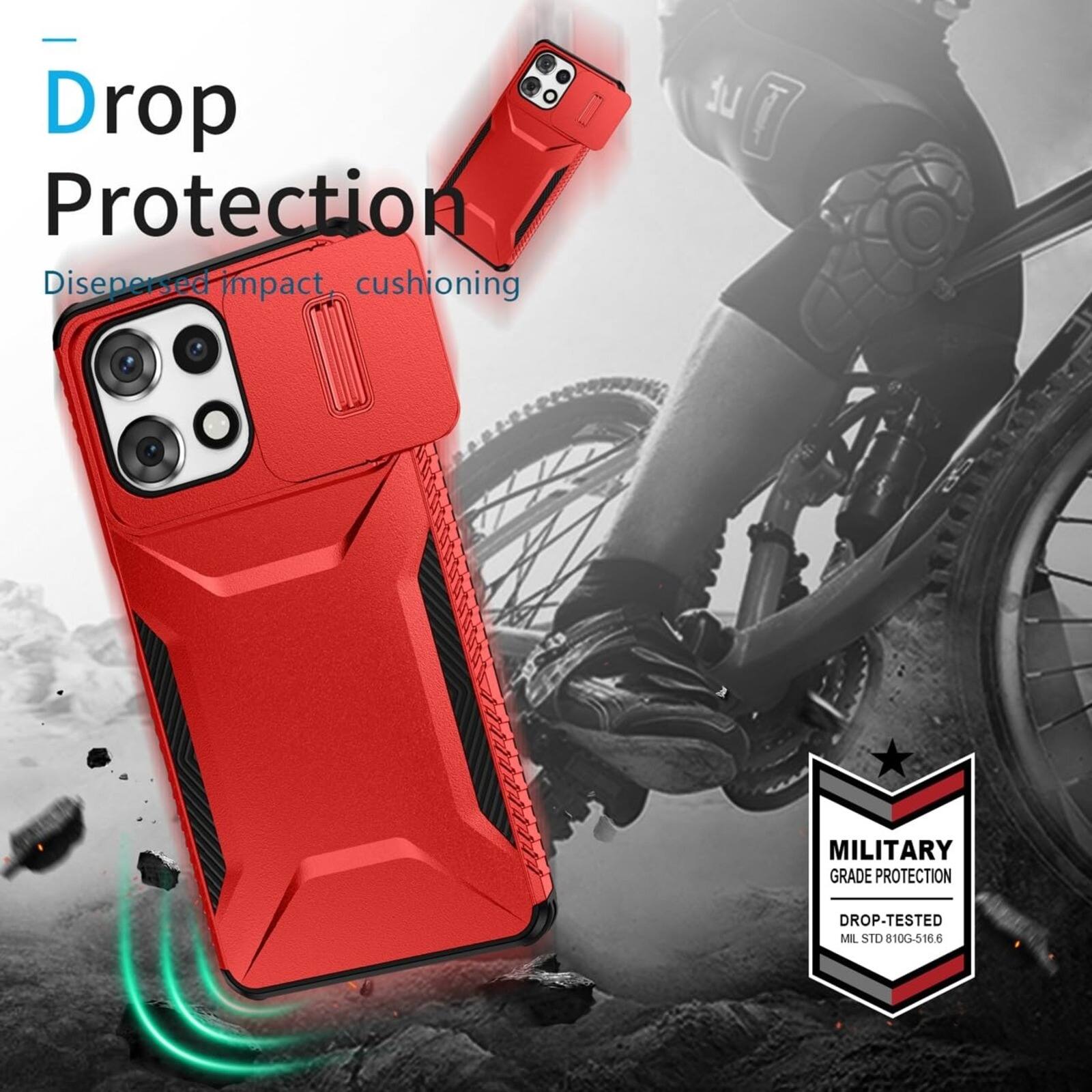Drop Protection  
Dispersed impact cushioning  

14  
MILITARY GRADE PROTECTION  
DROP-TESTED MIL STD 810G-516.6